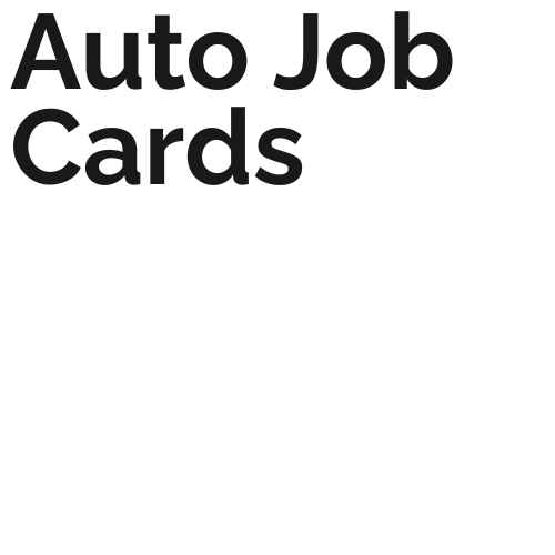 Auto Job Cards